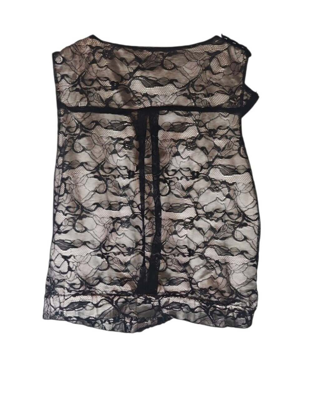 Y2K Vintage Bebe Floral Lace Ruffle Asymmetrical Moto Vest Whimsygoth Glam Punk - Picture 4 of 8